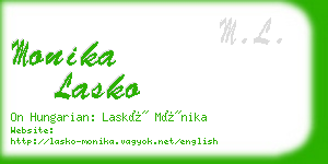 monika lasko business card